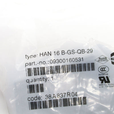 HARTING HAN16B-GS-QB-29