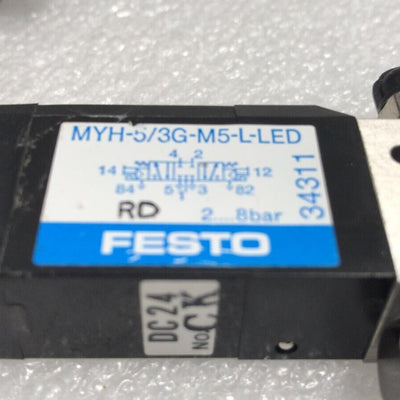 Festo MYH-5/3G-M5-L-LED