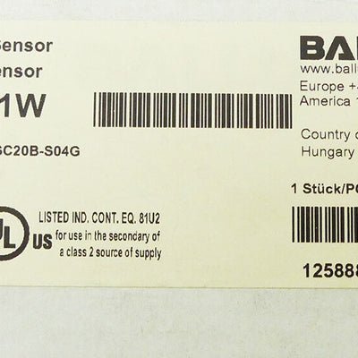 BALLUFF BES Q40KFU-PSC20B-S04G