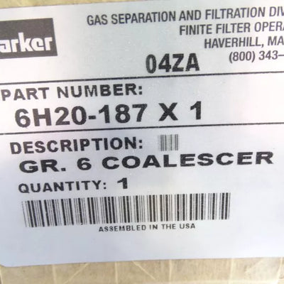 PARKER 6H20-187