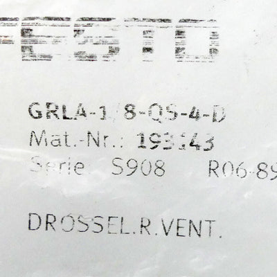 FESTO GRLA-1/8-QS-4-D