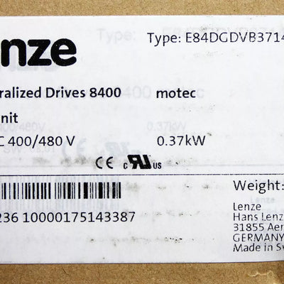 Lenze E84DGDVB37142PS