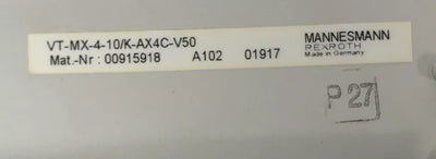 Rexroth VT-MX-4-10/K-AX4C-V50