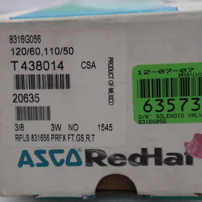 ASCO 8316G056 120/60,110/50