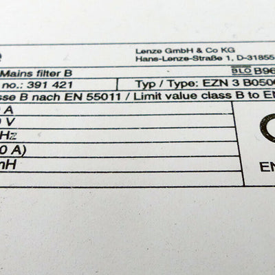 LENZE EZN3B0500H007
