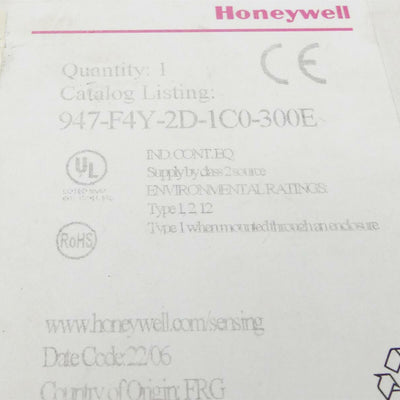 HONEYWELL MICROSWITCH 947F4Y2D1C0300E