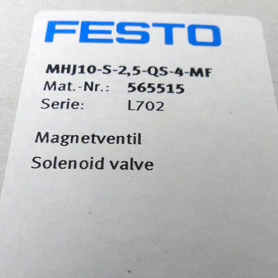 FESTO MHJ10-S-2,5-QS-4-MF