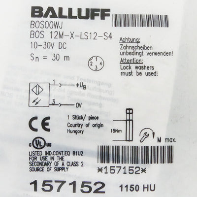 BALLUFF BOS 12M-X-LS12-S4