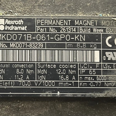 REXROTH MKD071B-061-GP0-KN