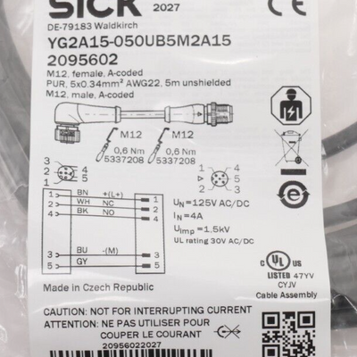 Sick YG2A15-050UB5M2A15