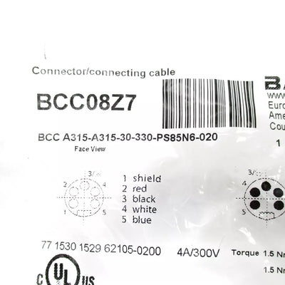 BALLUFF BCCA315-A315-30-330-PS85N6-020