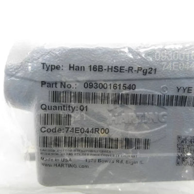 HARTING HAN16B-HSE-R-PG21