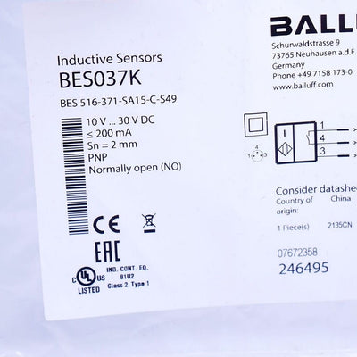 BALLUFF BES 516-371-SA15-C-S49