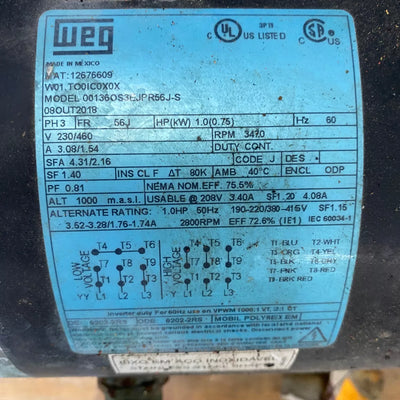 WEG 00136OS3EJPR56J-S