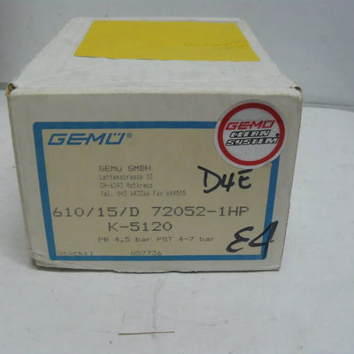 Gemu 610/15/D-7-20-52-1-HP
