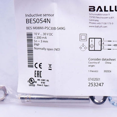 BALLUFF BES M08MI-PSC30B-S49G