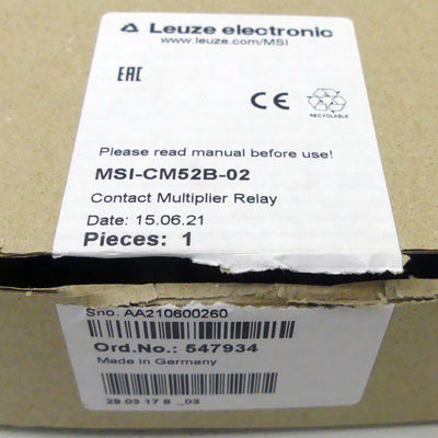 LEUZE MSI-CM52B-02