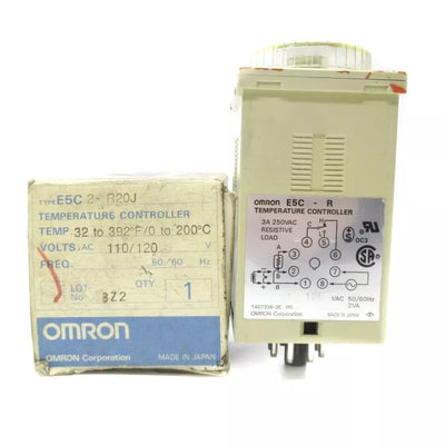 OMRON E5C2-R20J 110-120VAC 0-200C/32-392F