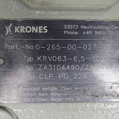 KRONES 0-265-00-027-6