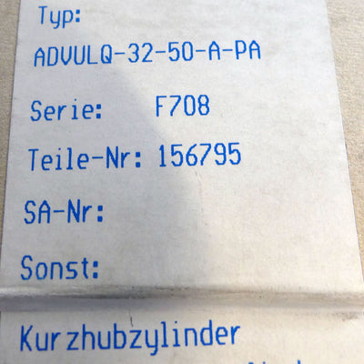 FESTO ADVULQ-32-50-A-P-A