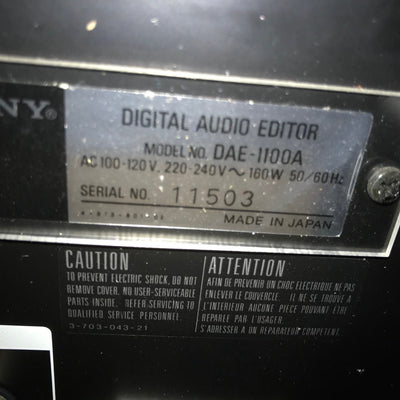 SONY DAE-1100A