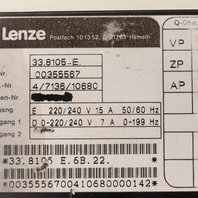 Lenze 33.8105-E