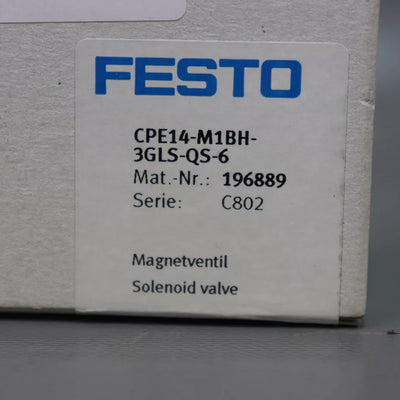 FESTO CPE14-M1BH-3GLS-QS-6