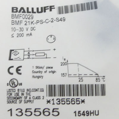 BALLUFF BMF 21K-PS-C-2-S49