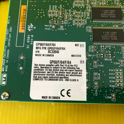 Matrox GP60/F/64/F/64