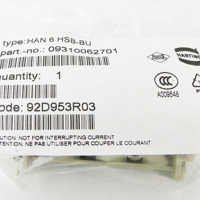 HARTING HAN 6 HSB-BU