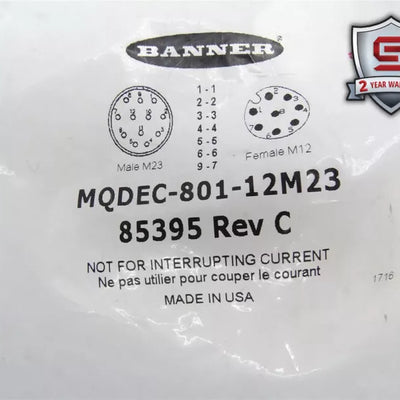 BANNER ENGINEERING MQDEC-801-12M23