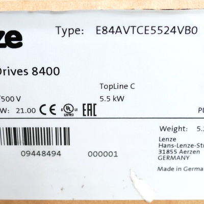 Lenze E84AVTCE5524VB0