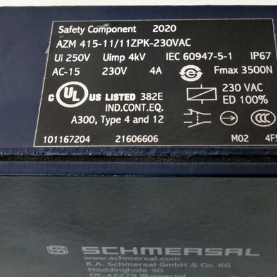 SCHMERSAL AZM415-11/11ZPK 230VAC