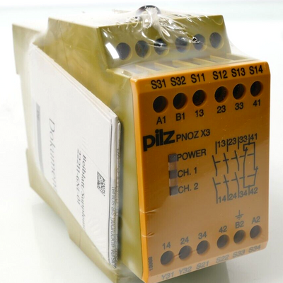 PILZ PNOZ X3 240VAC 24VDC 3N/O 1N/C 1SO