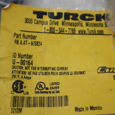 TURCK RK 4.4T-6/S824