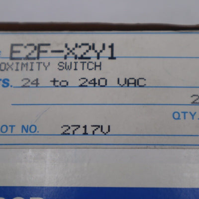 E2F-X2Y1 Omron