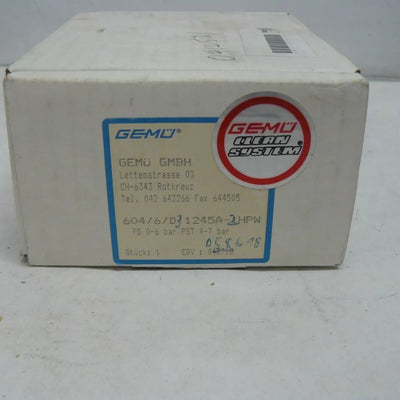 Gemu 604/6/D3 1245A-2 HPW