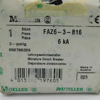 MOELLER FACE 6-3-B16