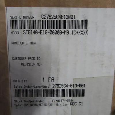 HONEYWELL STG140-E1G-00000-MB,IC+XXXX